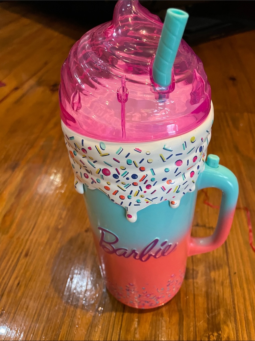 Barbie Pink, Teal & Coral Ombre Sprinkle POP UP toy!